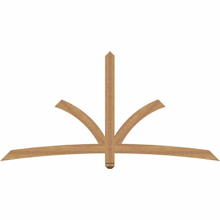 Ekena Millwork Davenport Timber Gable Bracket, Western Red Cedar, 84"W x 42"H x 3 1/2"D x 3 1/2"F, 12/12 Pitch GBW084X42X0404DAV00SWR